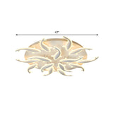 Modern Bedroom Fish-Shaped LED Flush Mount Ceiling Lamp Image - 25