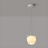 Modern Bedroom Flower White Petal Glass Pendant Light Image - 5