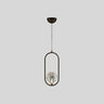 Modern Bedroom Gold Ring Clear Crystal Globe Pendant Light Image - 5