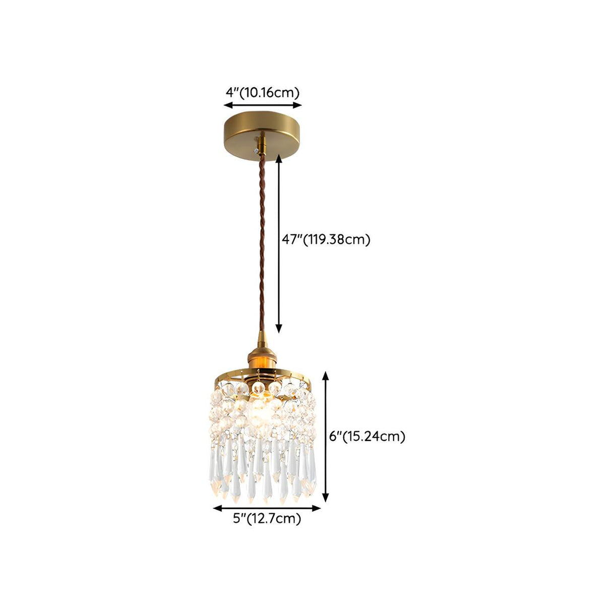 Modern Bedroom Layered Floral Clear Glass Pendant Light Image - 18