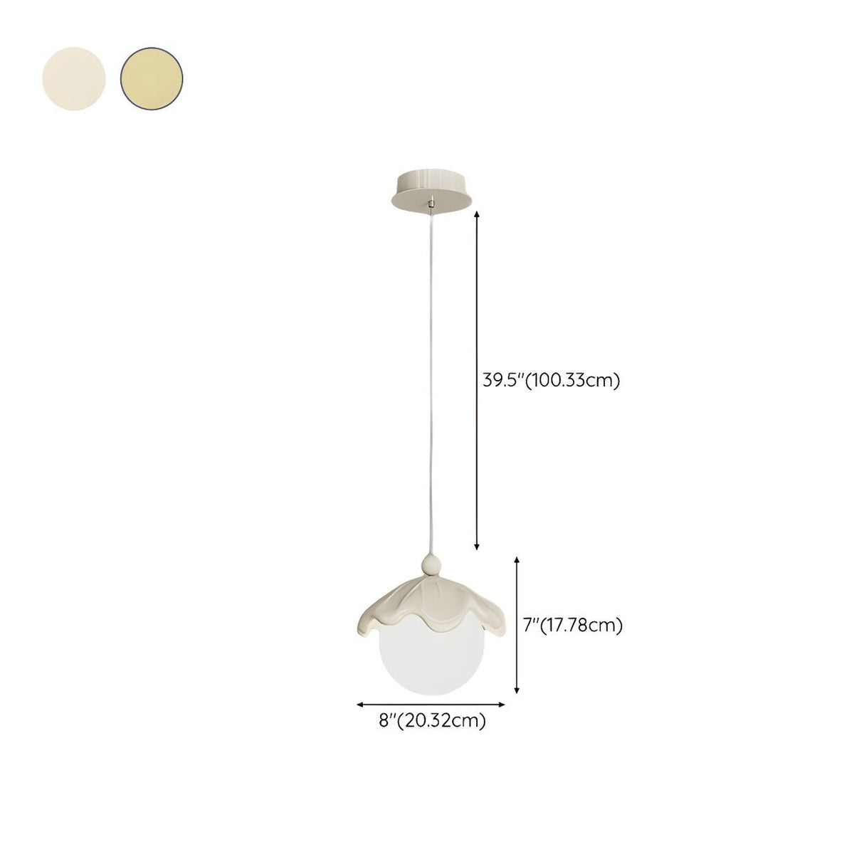 Modern Bedroom Leaf Metal Globe White Acrylic Pendant Light 