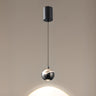 Modern Bedroom LED Chrome Ball Acrylic Pendant Light Image - 3