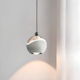 Modern Bedroom LED Chrome Ball Acrylic Pendant Light Image - 5