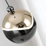 Modern Bedroom LED Chrome Ball Acrylic Pendant Light Image - 8