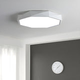 Modern Bedroom Octagon LED Flush Mount Ceiling Light Image - 2