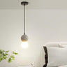 Modern Bedroom Resin Globe Pendant Light Adjustable Cord Image - 3