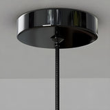 Modern Bedroom Sleek Black Glass Bell Pendant Light Image - 7