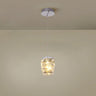 Modern Bedroom Stacked Square Clear Crystal Pendant Light Image - 6