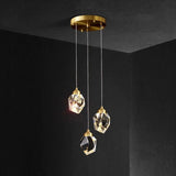 Modern Bedroom Teardrop Glass Crystal Pendant Light Image - 20