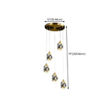 Modern Bedroom Teardrop Glass Crystal Pendant Light Image - 26