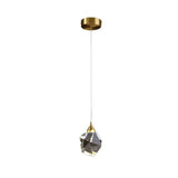 Modern Bedroom Teardrop Glass Crystal Pendant Light Image - 9