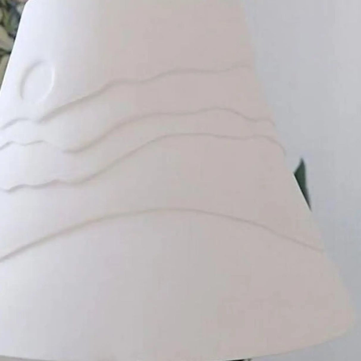 Modern Bedroom White Ceramics Bell Pendant Light Image - 7