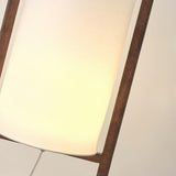 Modern Bedside Barrel Wooden Frame Floor Lamp Image - 10