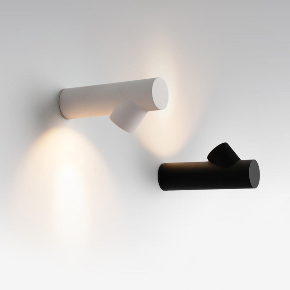 Modern Bedside White Cylindrical Metal Wall Sconce Image - 9