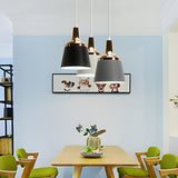 Modern Bell Matte Metal Dining Room Pendant Light Image - 1