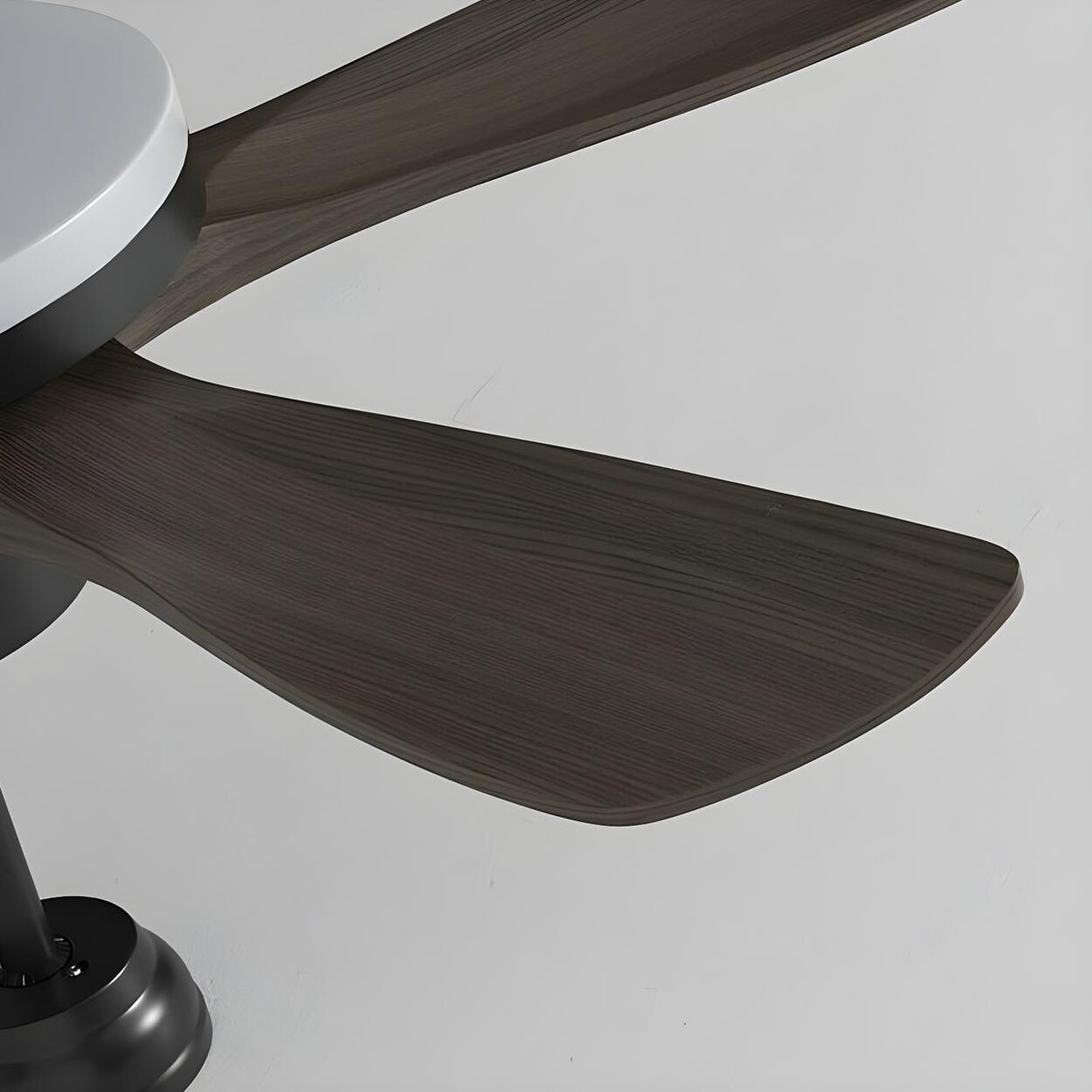 Modern Black 5 Blade Standard LED Ceiling Fan Light Image - 12