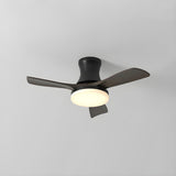 Modern Black 5 Blade Standard LED Ceiling Fan Light Image - 5