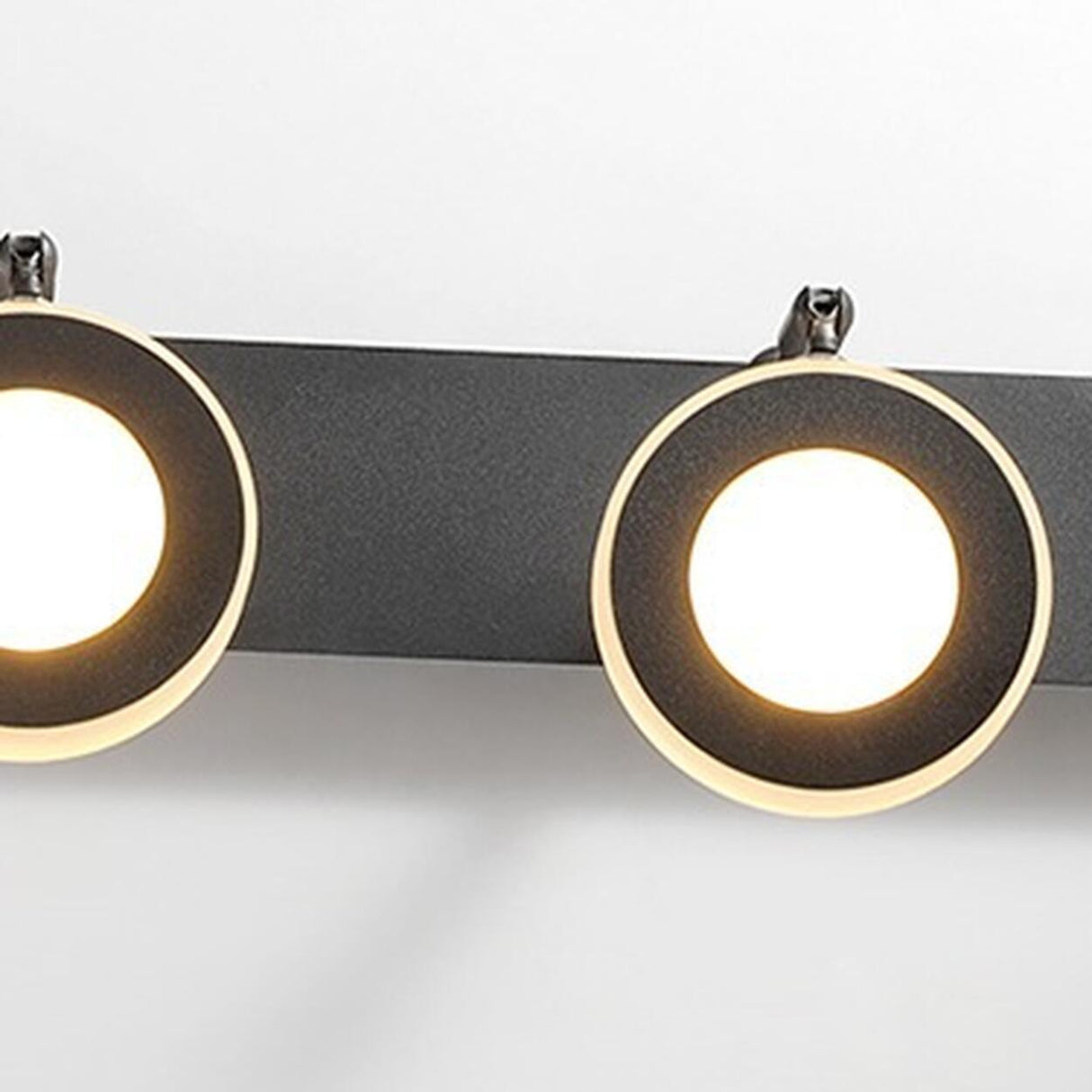 Modern Black 5 Light Bathroom Vanity Fixture Image - 11