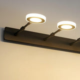 Modern Black 5 Light Bathroom Vanity Fixture Image - 13