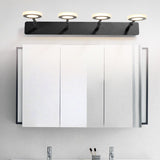 Modern Black 5 Light Bathroom Vanity Fixture Image - 4