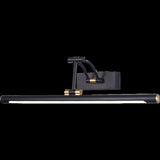 Modern Black and Gold Cylinder Vanity Light Fixture Image - 7