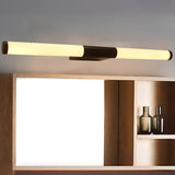 Modern Black and White Cylinder LED Vanity Light Image - 1