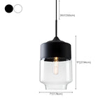 Modern Black and White Glass Geometric Pendant Light Set Image - 22