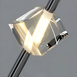 Modern Black Crystal Rod Cylinder Bedroom Pendant Light Image - 14