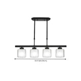 Modern Black Cylinder Kitchen Island Pendant Light Image - 11