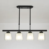 Modern Black Cylinder Kitchen Island Pendant Light Image - 6