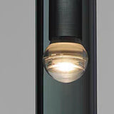 Modern Black Cylinder Metal Bedroom Pendant Light Image - 9