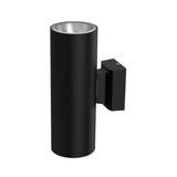 Modern Black Cylindrical Outdoor Wall Sconce Image - 6