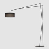 Modern Black Drum Prandina Effimera F50 Floor Lamp Image - 8