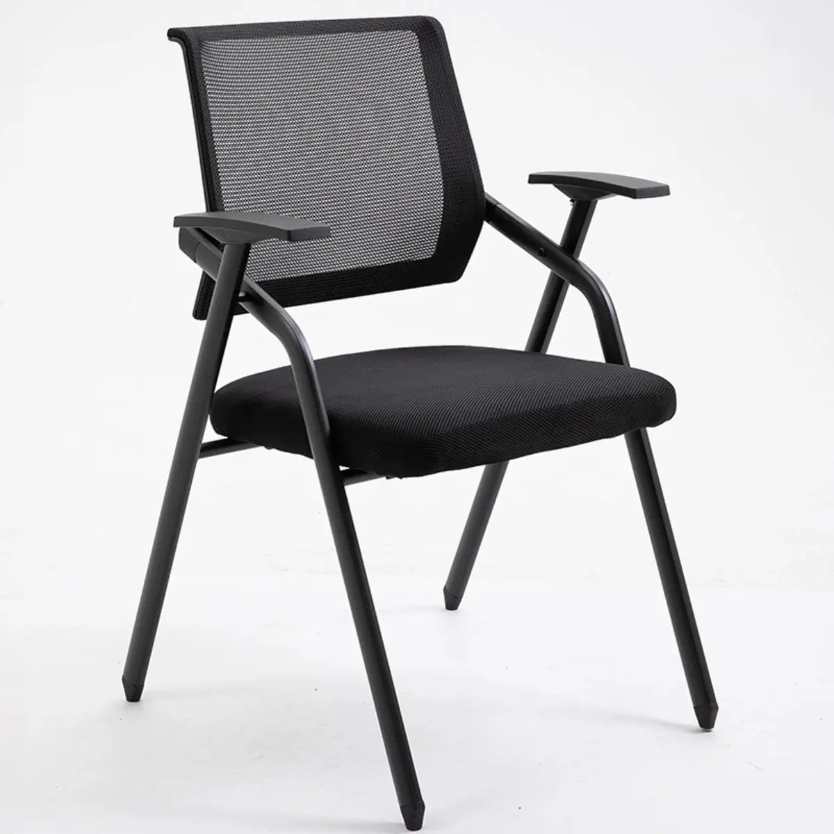 Modern Black Ergonomic Design Stackable Mesh Office Chair Image - 13