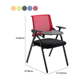 Modern Black Ergonomic Design Stackable Mesh Office Chair #size