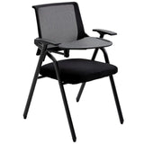 Modern Black Ergonomic Design Stackable Mesh Office Chair Image - 6