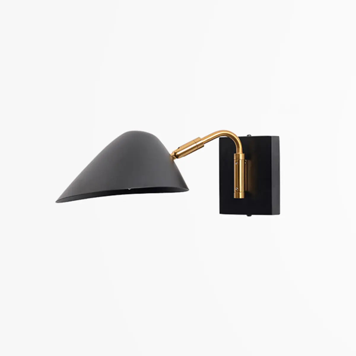 Modern Black Geometric Dual-Arm Rotatable Wall Lamp Image - 3