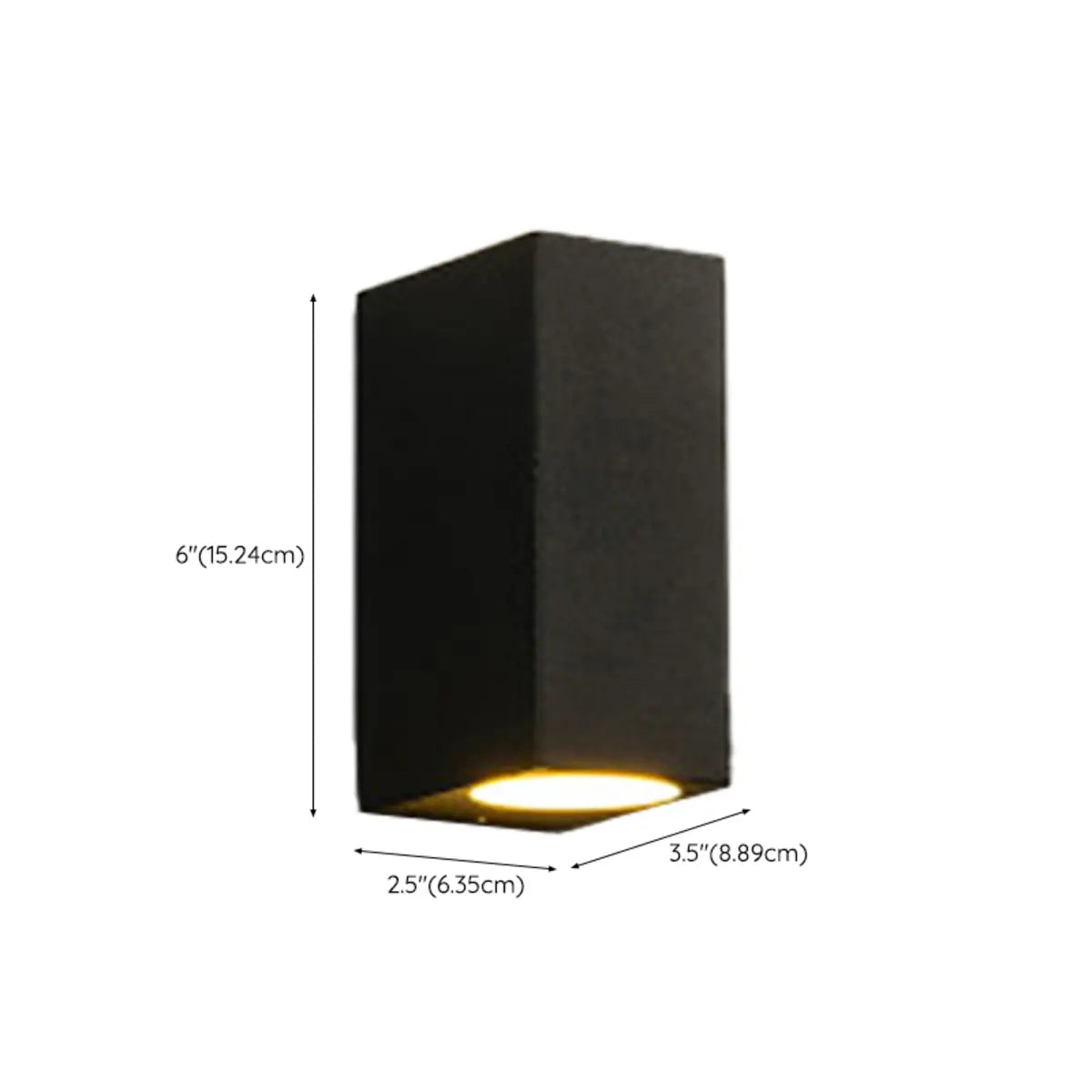 Modern Black Geometric Outdoor Mini LED Wall Light Image - 21