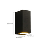 Modern Black Geometric Outdoor Mini LED Wall Light Image - 21