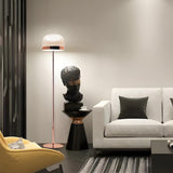 Modern Black Glass Dome Living Room LED Floor Lamp Image - 19