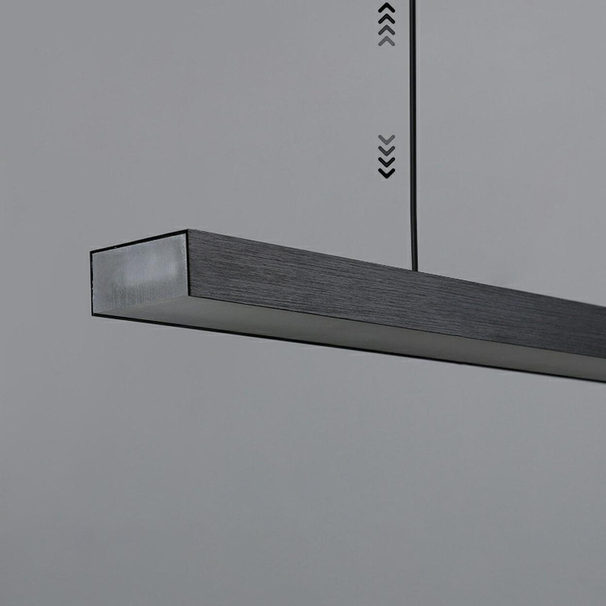 Modern Black Linear and Round Island Pendant Light Image - 7