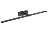 Modern Black Linear LED Bathroom Mirror Vanity Light Image - 3