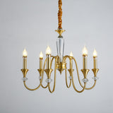 Modern Black Metal Candelabra Chandelier Adjustable Chain Image - 11