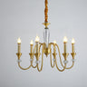 Modern Black Metal Candelabra Chandelier Adjustable Chain Image - 11