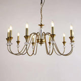 Modern Black Metal Candelabra Chandelier Adjustable Chain Image - 9