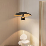 Modern Black Metal Warm Geometric Pendant Light Image - 1