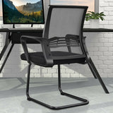 Modern Black Mid-Back Ergonomic Mesh Office Chair Image - 1