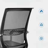 Modern Black Mid-Back Ergonomic Mesh Office Chair Image - 4