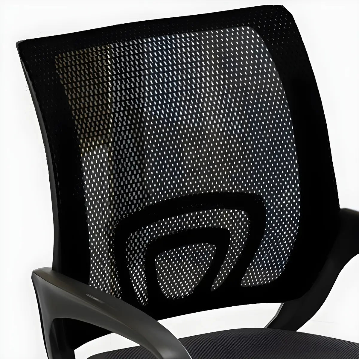 Modern Black Mid-Back Swivel Ergonomic Mesh Office Chair Image - 4