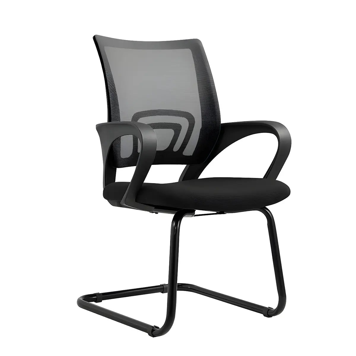 Modern Black Mid-Back Swivel Ergonomic Mesh Office Chair Image - 6